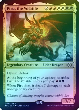 Piru, the Volatile (Modern Horizons 2 Prerelease foil)