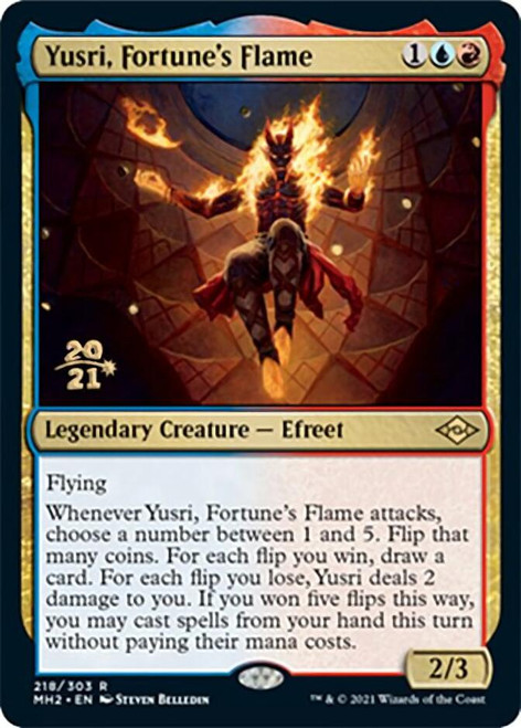 Yusri, Fortune's Flame (Modern Horizons 2 Prerelease foil)