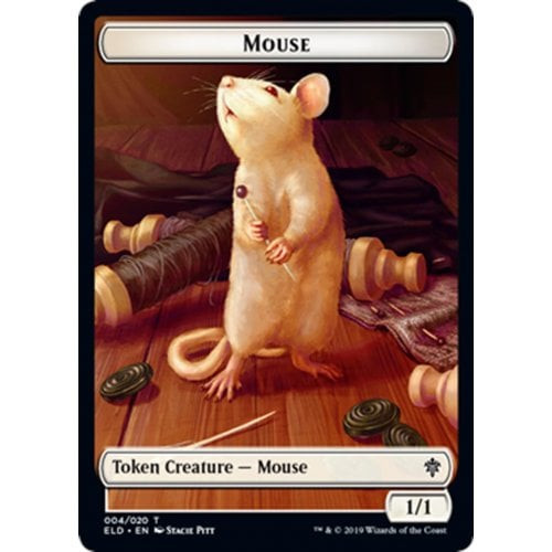 Throne of Eldraine Mouse Token // Food Token (#17) (foil)