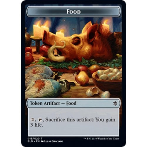 Throne of Eldraine Mouse Token // Food Token (#18) (foil)