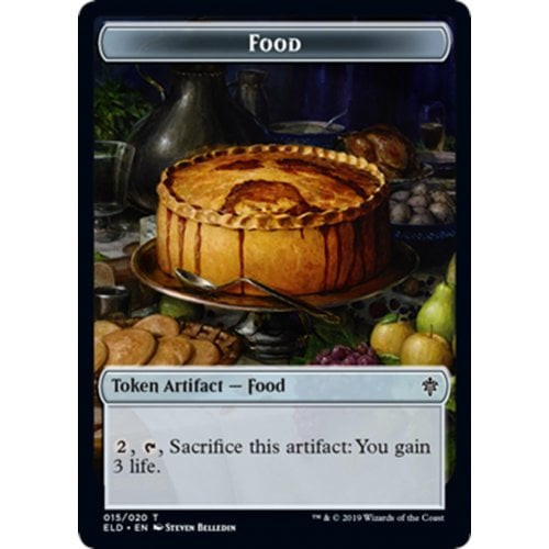 Throne of Eldraine Faerie Token // Food Token (#15) (foil)