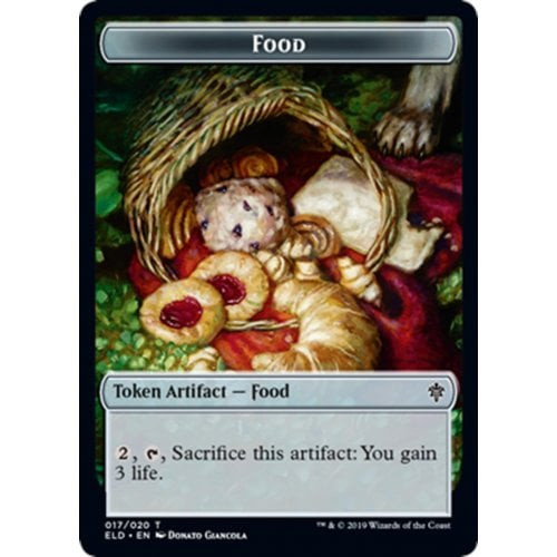 Throne of Eldraine Human Cleric Token // Food Token (#17) (foil)