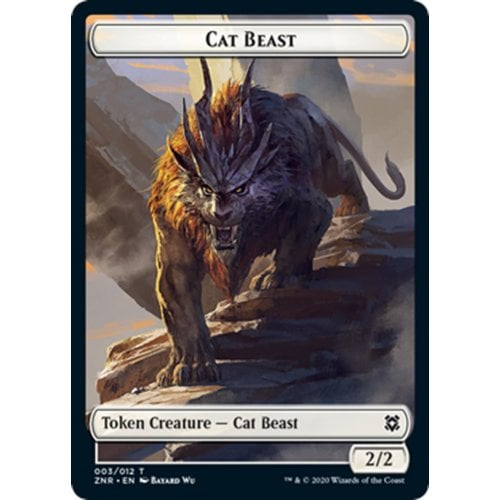 Zendikar Rising Cat Beast Token