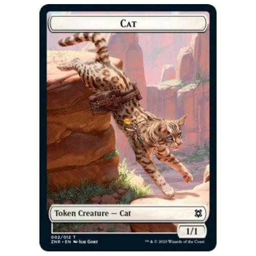 Zendikar Rising Cat Token //  Hydra Token (foil)