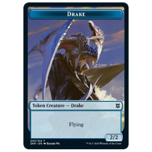 Zendikar Rising Drake Token //  Copy Token (foil)