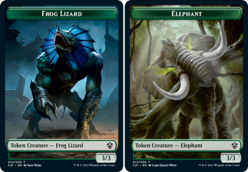Commander 2021 - Elephant / Frog Lizard Token | Commander 2021