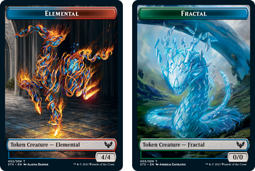 Strixhaven: School of Mages - Elemental / Fractal Token