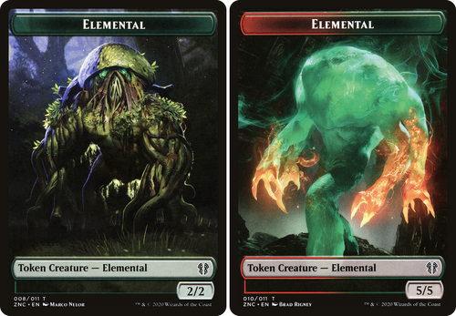 Zendikar Rising Commander Elemental (#8) / Elemental (#10) Token | Zendikar Rising Commander