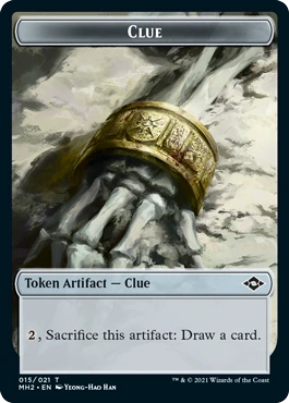 Modern Horizons 2 - Bird // Clue (#15) Token (foil)