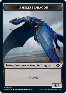 Modern Horizons 2 - Timeless Dragon // Clue (#15) Token (foil)