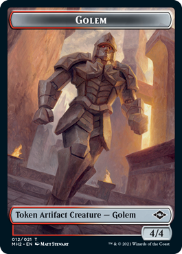 Modern Horizons 2 - Golem // Food (#18) Token (foil)