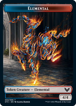 Strixhaven: School of Mages - Elemental // Fractal Token (foil)