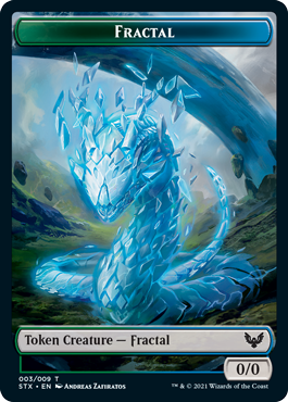 Strixhaven: School of Mages - Fractal // Pest Token (foil)