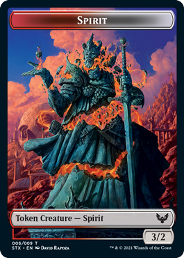 Strixhaven: School of Mages - Pest // Spirit Token (foil)
