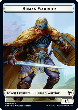 Kaldheim - Human Warrior // Cat Token (foil)