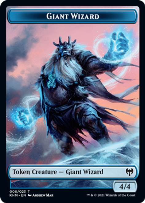 Kaldheim - Giant Wizard // Dwarf Berserker Token (foil) | Kaldheim
