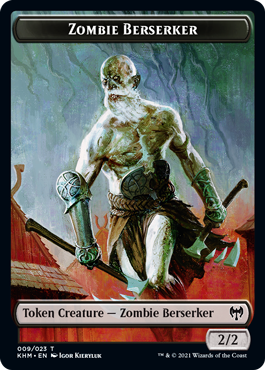 Kaldheim - Zombie Berserker // Elf Warrior Token (foil)