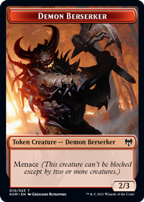 Kaldheim - Demon Berserker // Elf Warrior Token (foil) | Kaldheim