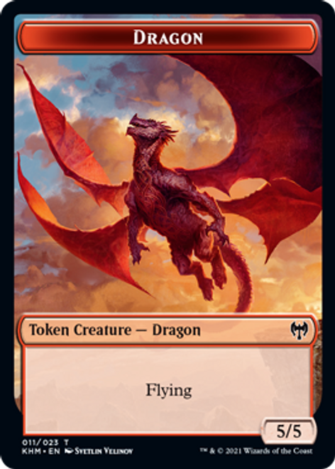 Kaldheim - Dragon // Dwarf Berserker Token (foil) | Kaldheim