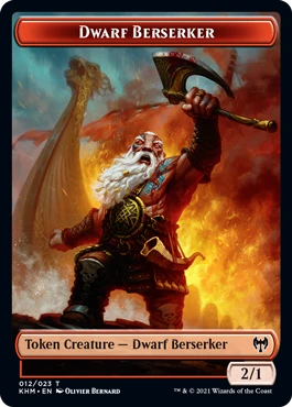 Kaldheim - Dwarf Berserker // Tibalt, Cosmic Imposter Emblem Token (foil)