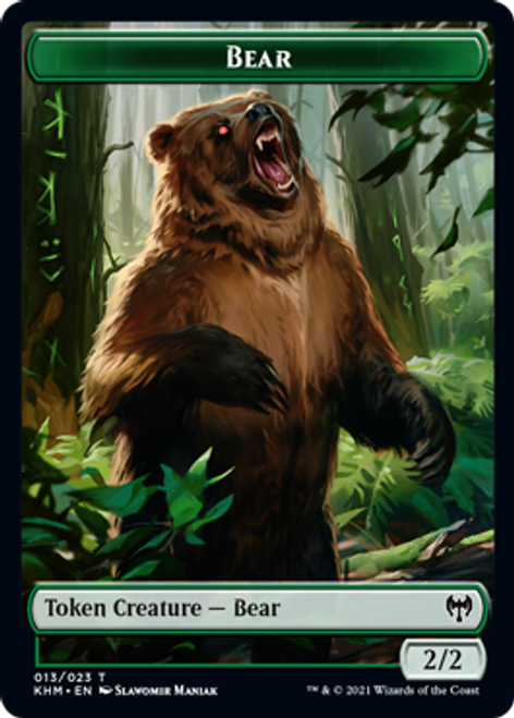 Kaldheim - Bear // Elf Warrior Token (foil) | Kaldheim