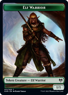 Kaldheim - Elf Warrior // Troll Warrior Token (foil)