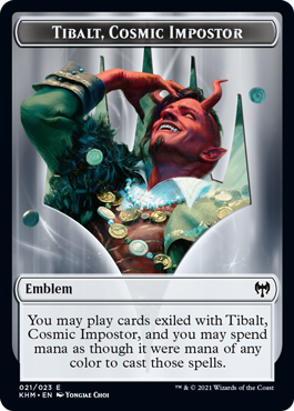 Kaldheim - Treasure // Tibalt, Cosmic Imposter Emblem Token (foil)
