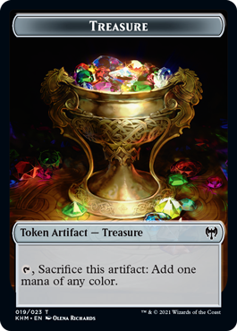 Kaldheim - Treasure // Tibalt, Cosmic Imposter Emblem Token (foil)