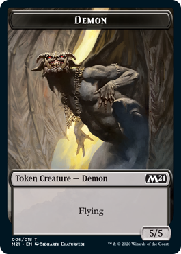 Core Set 2021 - Bird // Demon Token (foil)