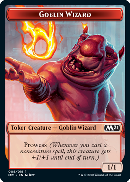 Core Set 2021 - Knight // Goblin Wizard Token (foil)