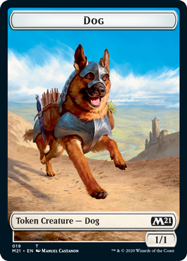 Core Set 2021 - Demon // Dog Token (foil)