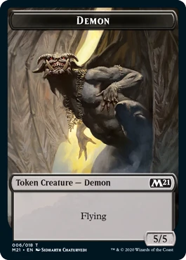 Core Set 2021 - Demon // Dog Token (foil)