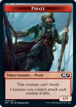 Core Set 2021 - Pirate // Treasure Token (foil)