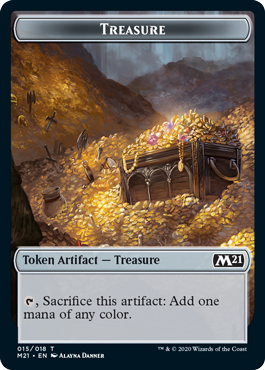 Core Set 2021 - Pirate // Treasure Token (foil)