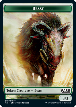 Core Set 2021 - Beast // Weird Token (foil)