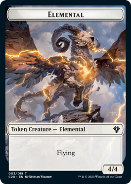 Commander 2020 - Elemental (#3) // Soldier Token