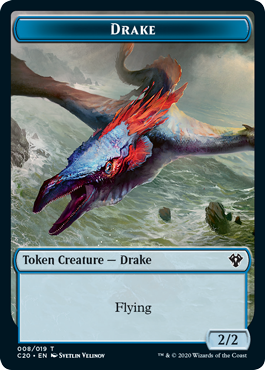 Commander 2020 - Drake // Goblin Warrior Token