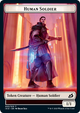 Commander 2020 - Zombie // Human Soldier (#5) Token