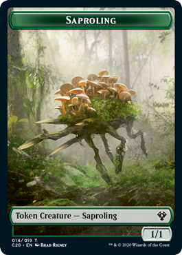 Commander 2020 - Saproling // Treasure Token