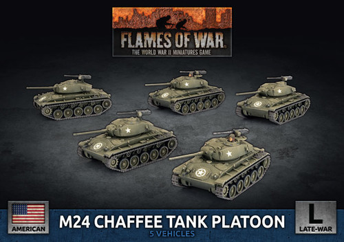 Flames of War - American - M24 Chaffee Tank Platoon