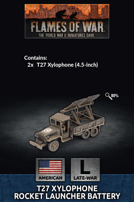 Flames of War - American - T27 Xylophone Rocket Launcher Battery