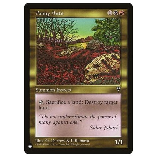 Army Ants (The List Reprint)