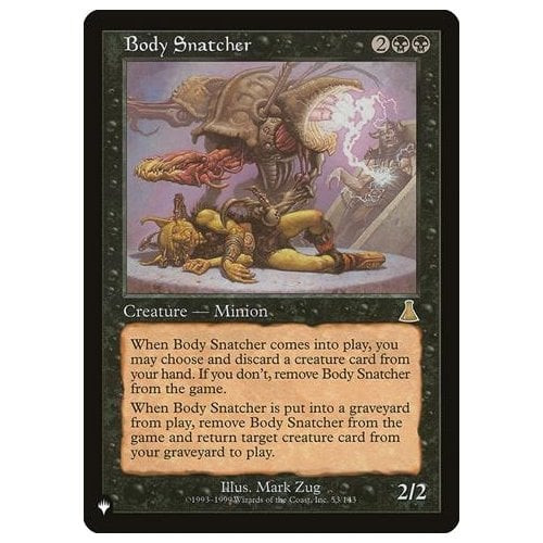 Body Snatcher (The List Reprint)