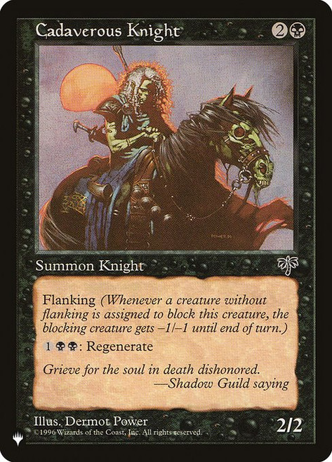 Cadaverous Knight (The List Reprint)