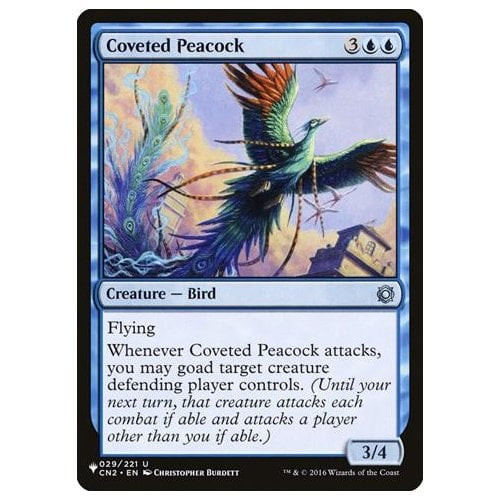 Coveted Peacock (The List Reprint)