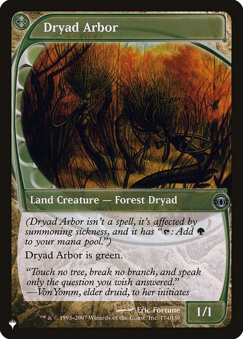 Dryad Arbor (The List Reprint) | Future Sight