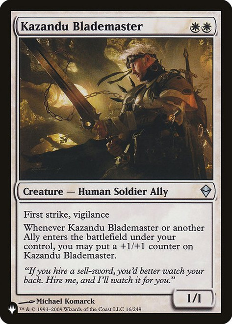 Kazandu Blademaster (The List Reprint)