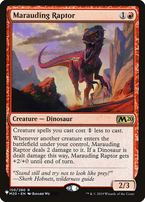 Marauding Raptor (The List Reprint) | Core Set 2020