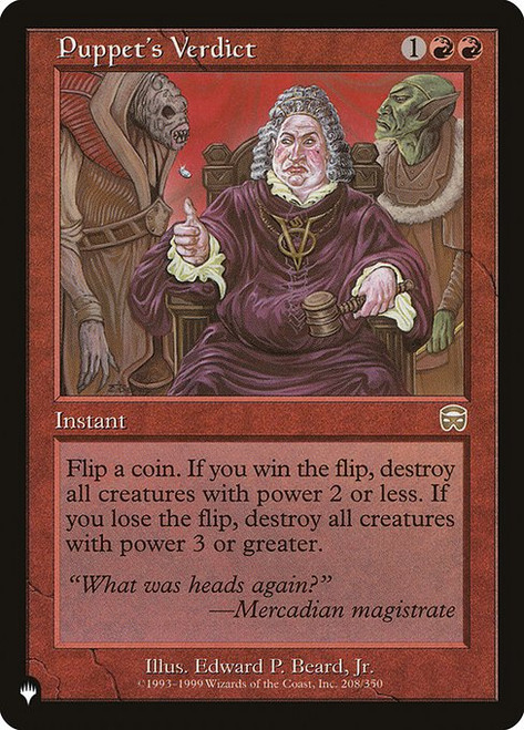 Puppet's Verdict (The List Reprint) | Mercadian Masques