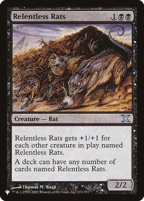 Relentless Rats (The List Reprint)
